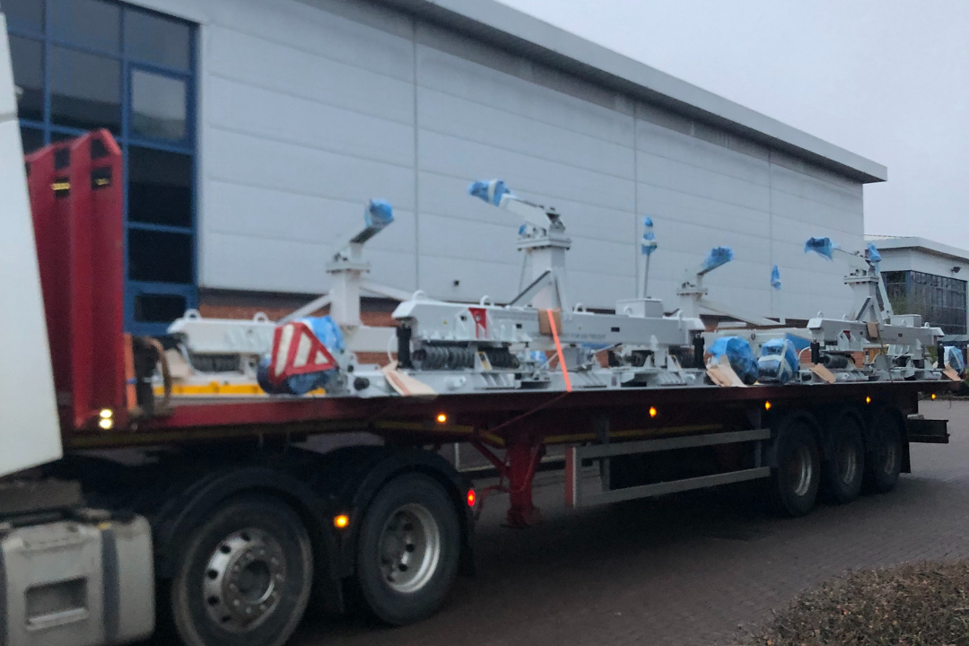 Trent 700 Engine Stands on Back of Lorry